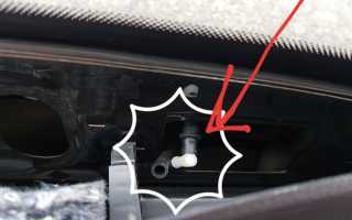 Замена форсунки омывателя заднего стекла ниссан кашкай: пошаговая инструкция