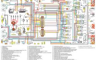 Схема электропроводки на ваз 2106, цветная, с описанием, в хорошем качестве и подробностями