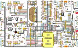 Cхема электропроводки ваз 2110 инжектор 8 клапанов и с карбюраторным двигателем для ремонта