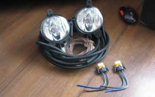 Как подключить кнопку противотуманок приора