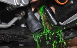 Утечка антифриза из системы охлаждения двигателя