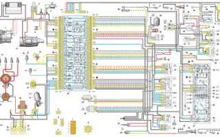 Электросхема ВАЗ 2107 21074 инжектор с описанием проводка