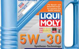 Моторное масло liqui moly 5w30 leichtlauf high tech ll для автомобилей