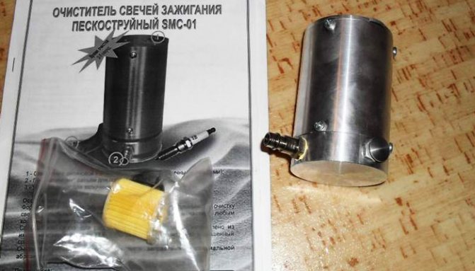 пескоструйная очистка свечей зажигания