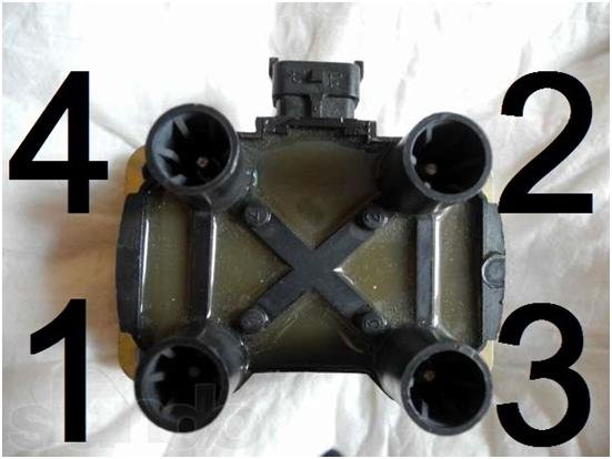 Схема подключения для ВАЗ-2114 с катушками зажигания (после 2004 г.в)