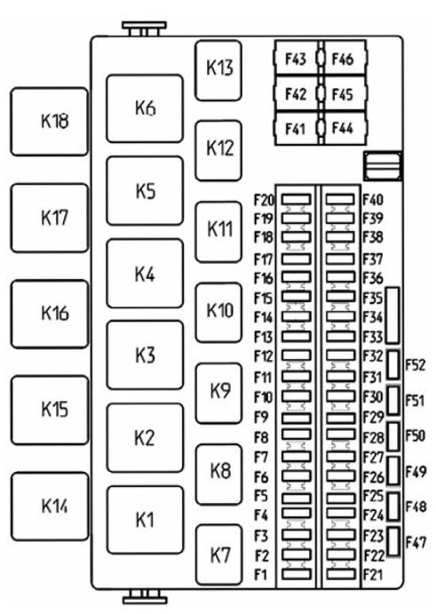 Схема предохранителей Лада Калина 2