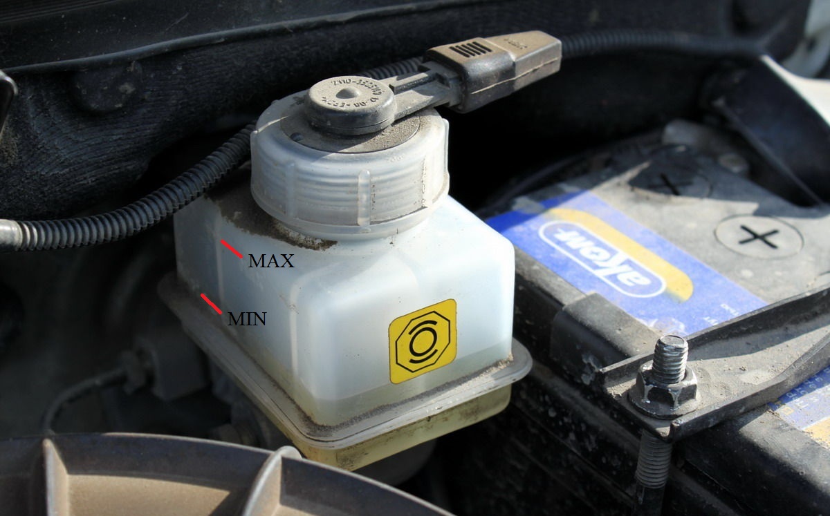 Бачок с тормозной жидкостью